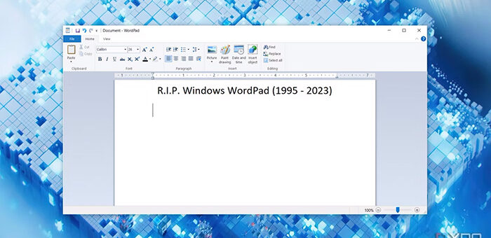 Microsoft, Windows'ta WordPad'i Sonlandırıyor